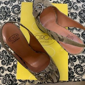 Circa Joan & David Reptile Print shoes